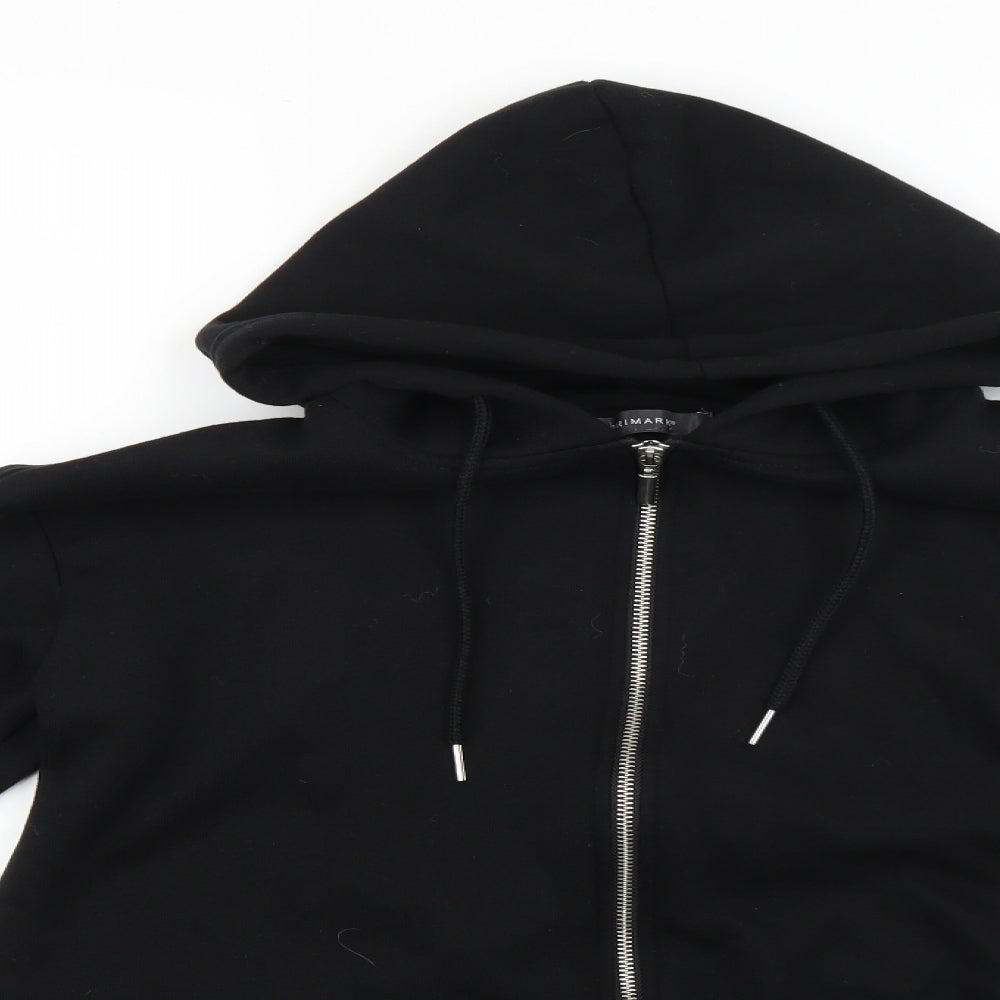 Primark Womens Black   Full Zip Hoodie Size 10