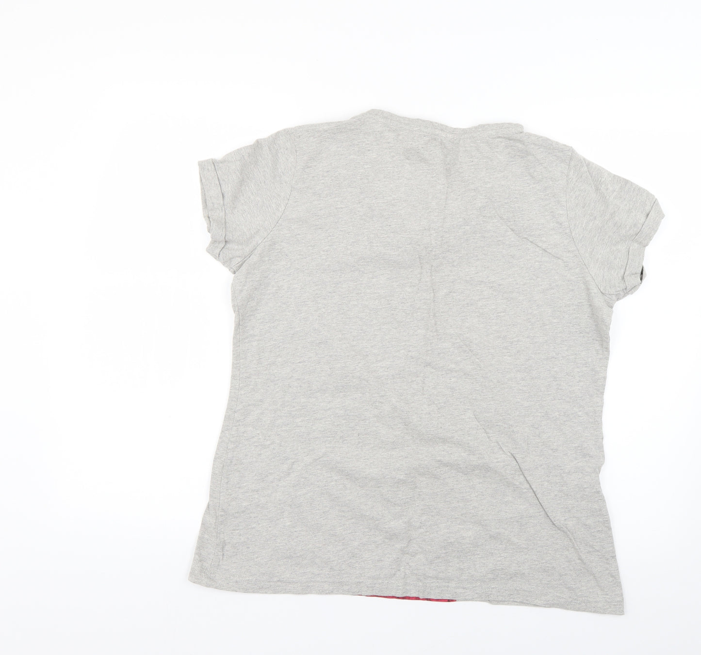 George Womens Grey Geometric  Basic T-Shirt Size 16  - Christmas
