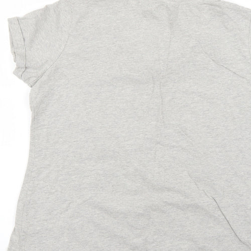 George Womens Grey Geometric  Basic T-Shirt Size 16  - Christmas