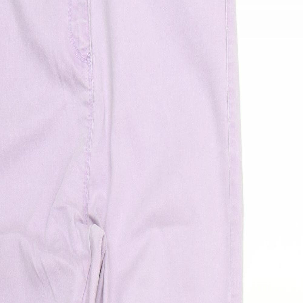 Papaya Womens Purple   Mom Jeans Size 14 L28 in