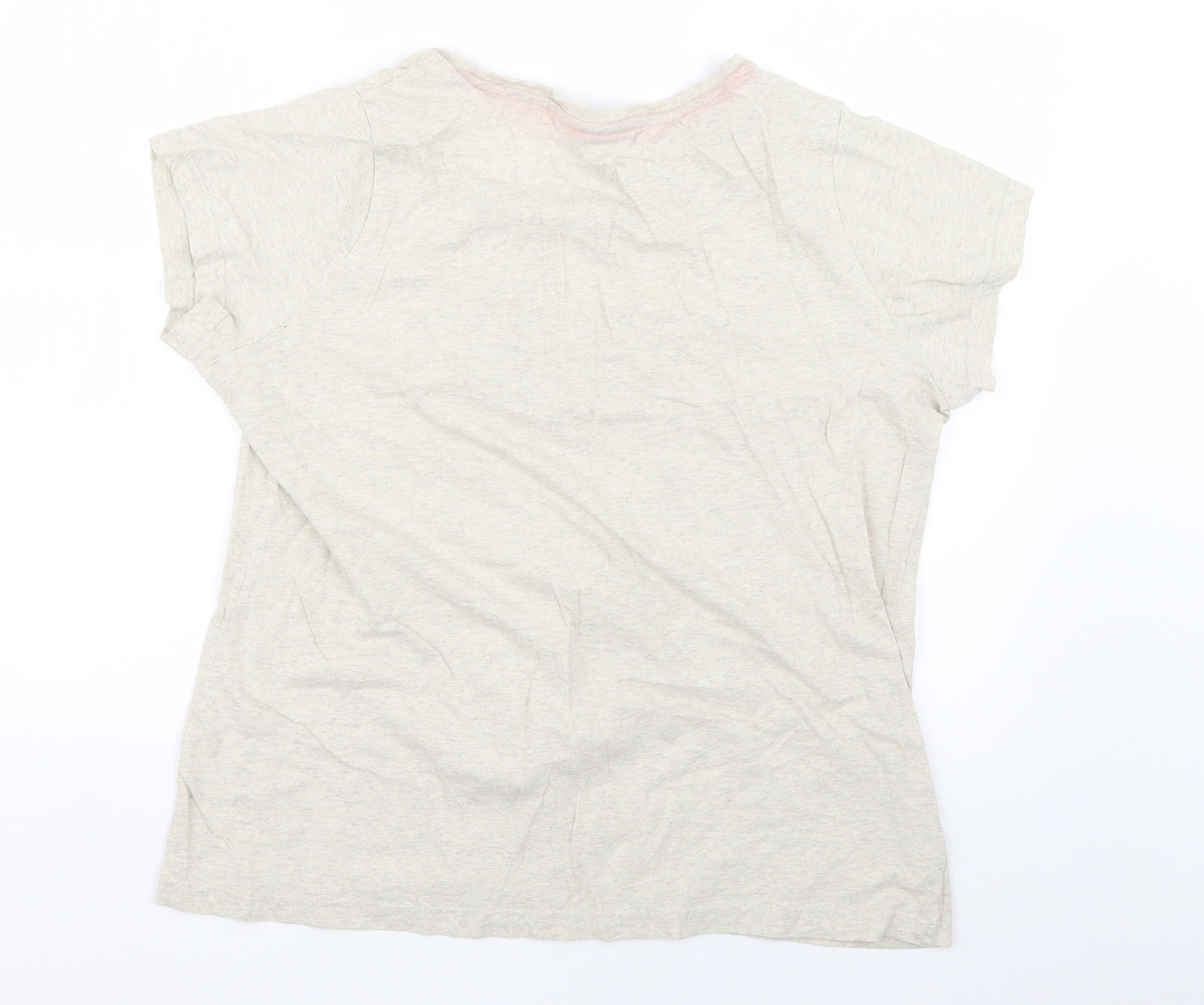 George Womens Beige Geometric  Basic T-Shirt Size 20  - Christmas