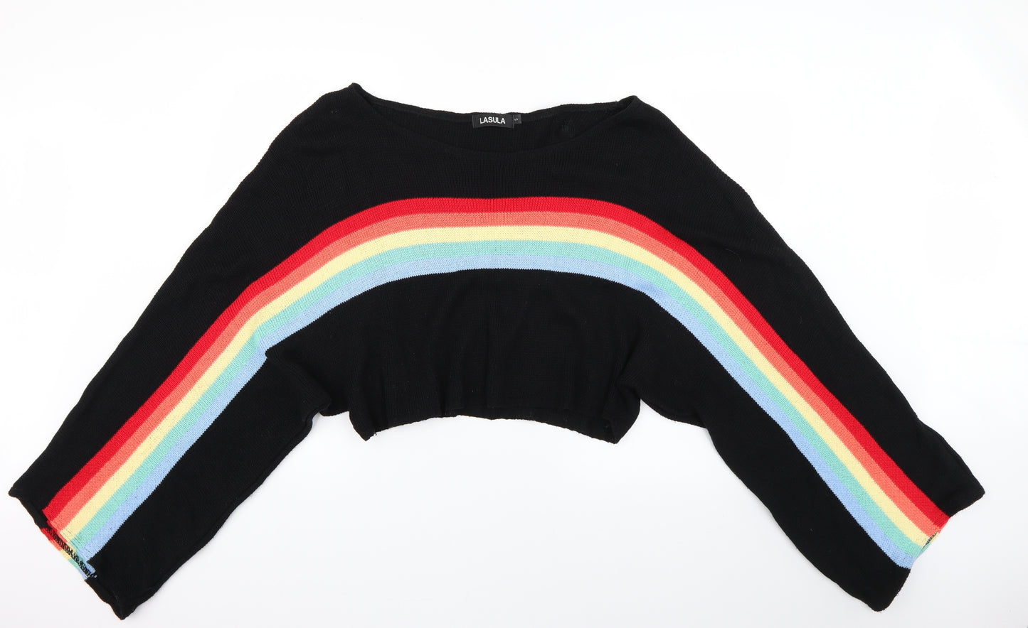 lasula Womens Multicoloured Striped  Pullover Jumper