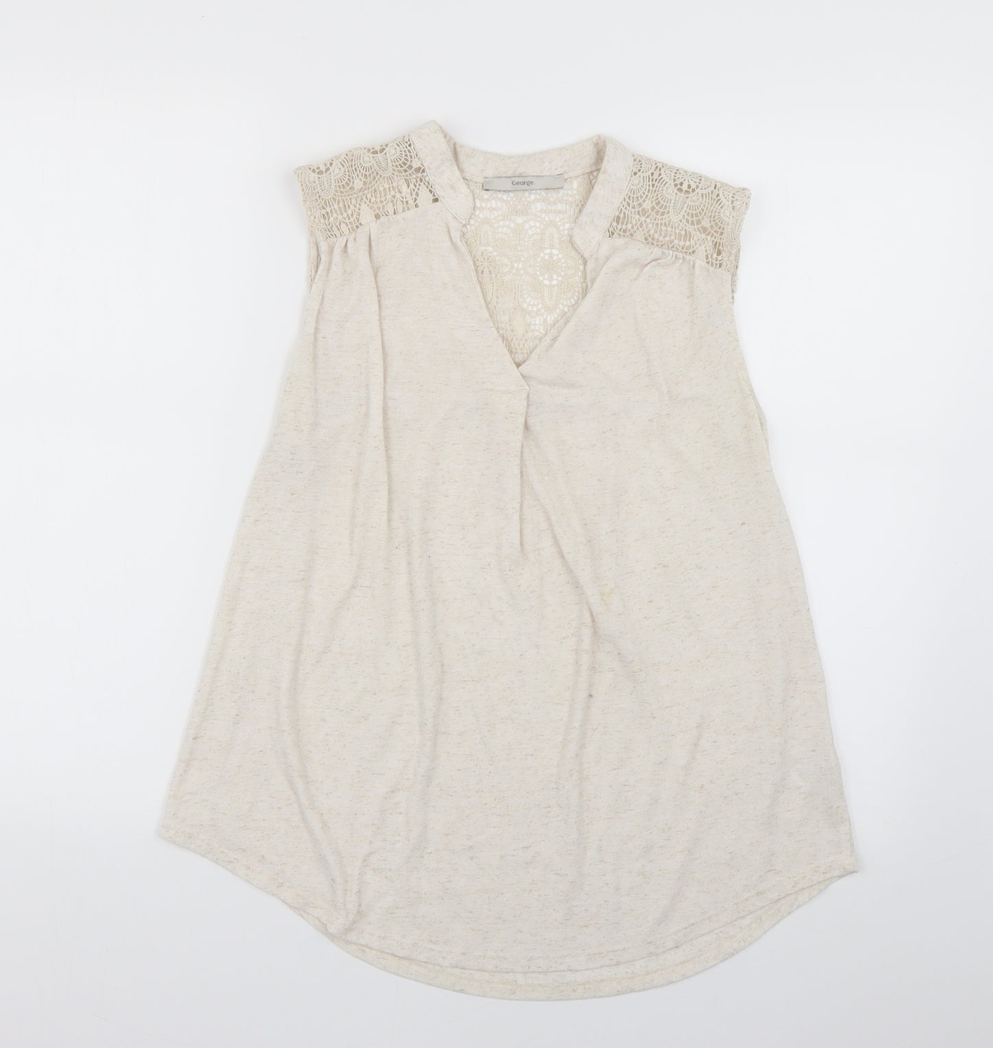 George Womens Beige   Basic Blouse Size 14