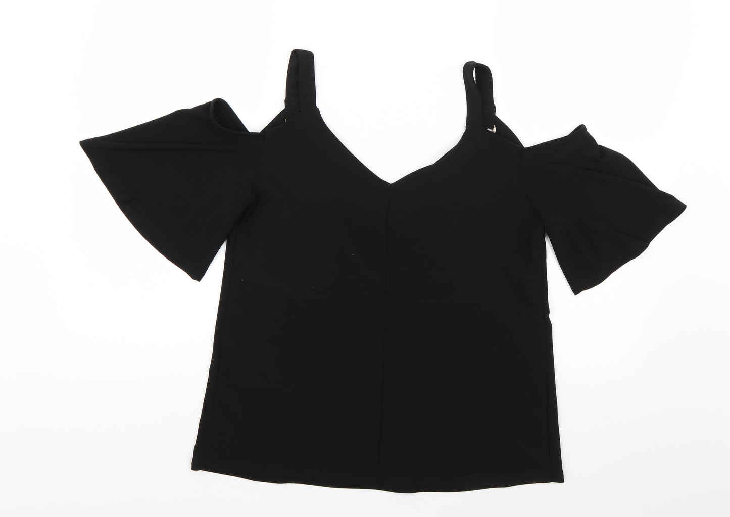 George Womens Black   Basic Blouse Size 10