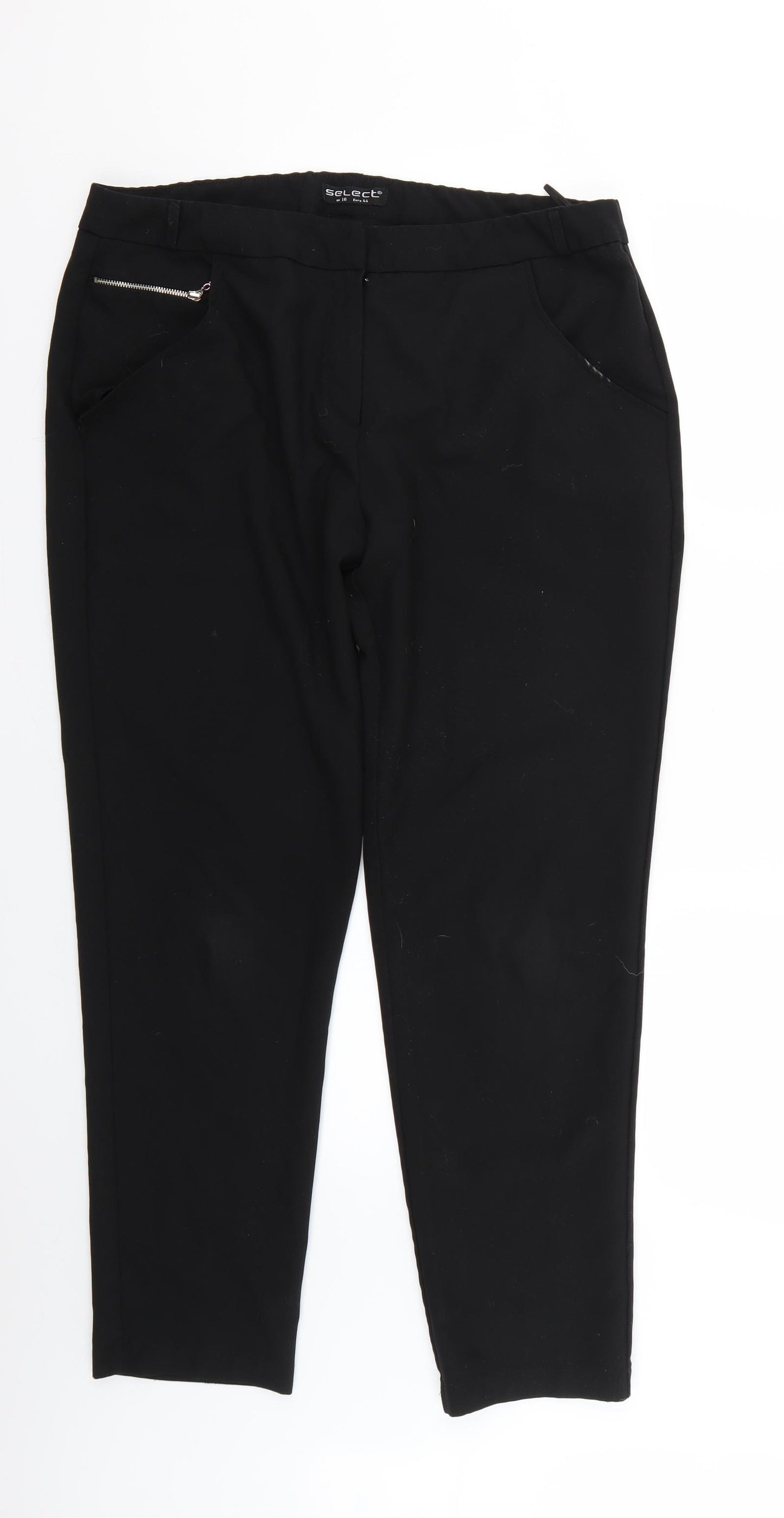 Select Womens Black   Trousers  Size 16 L26 in