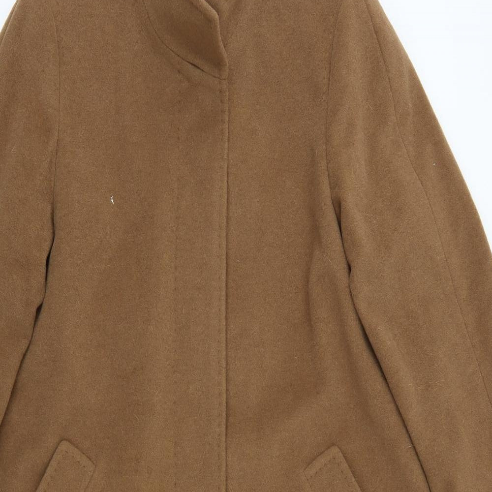 DELMOD Womens Brown   Pea Coat Coat Size 14