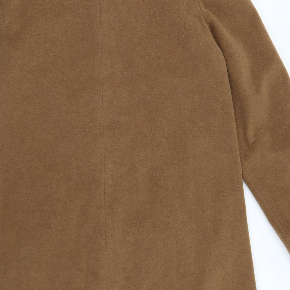DELMOD Womens Brown   Pea Coat Coat Size 14