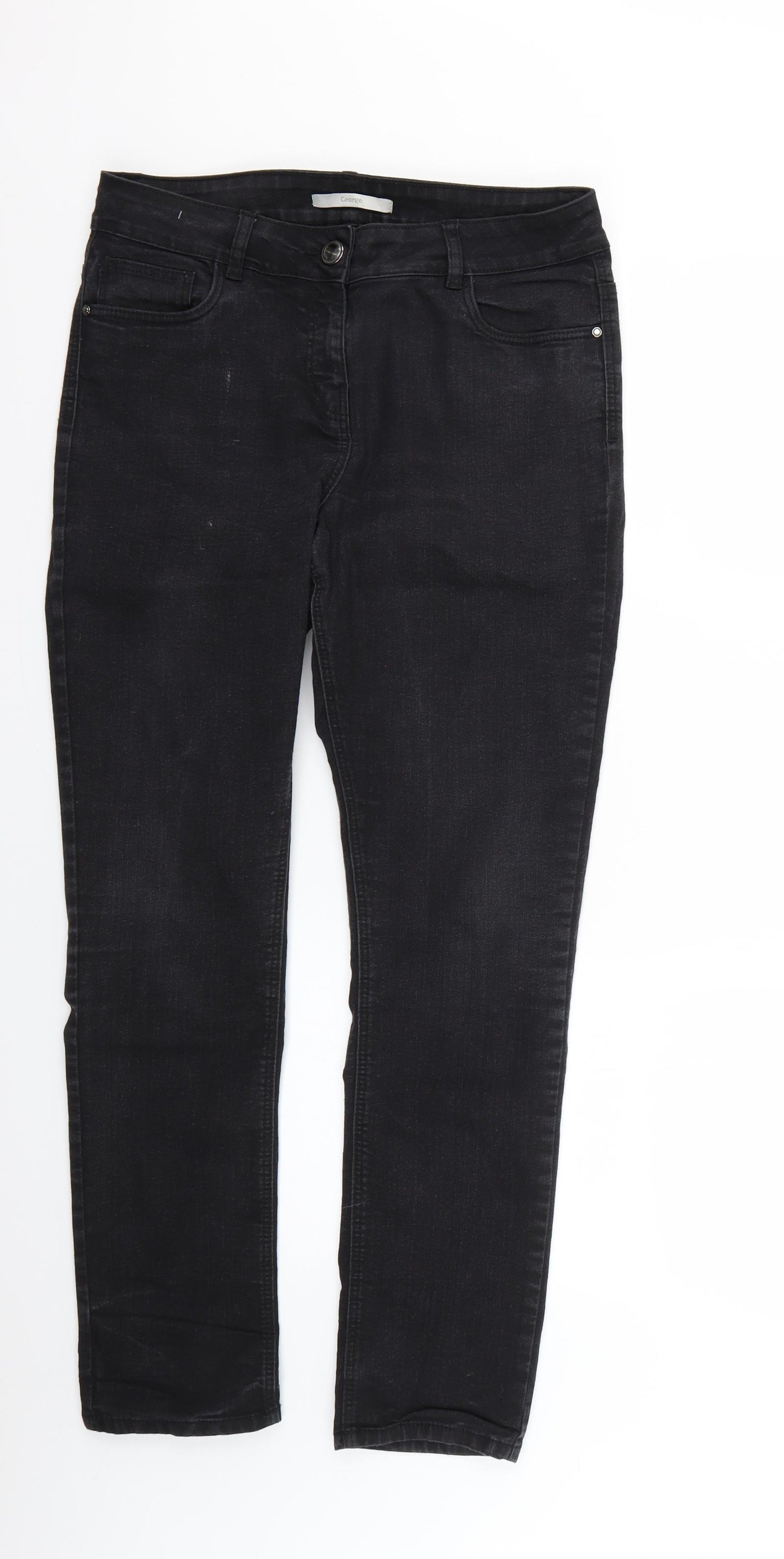 George Womens Black   Skinny Jeans Size 12 L27 in