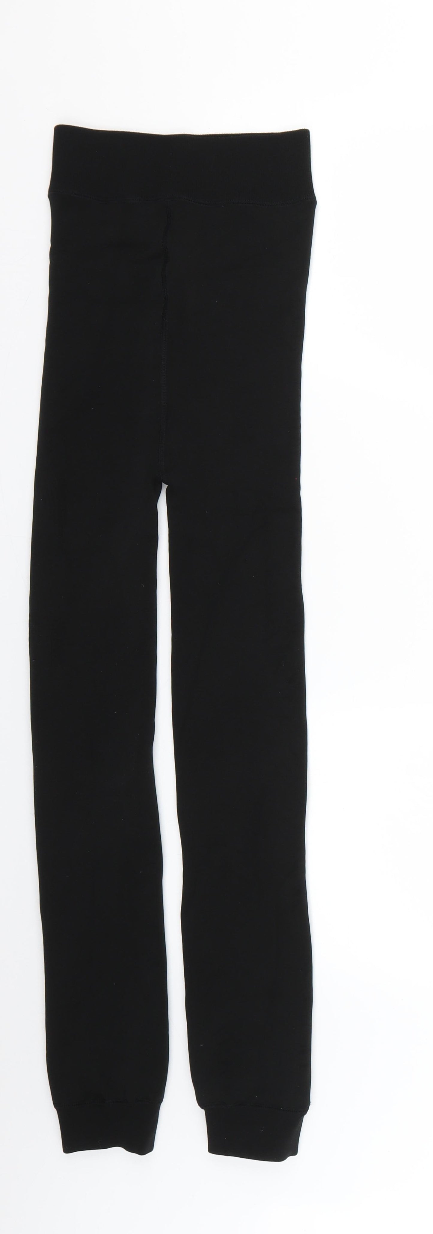 b & m Womens Black   Cropped Leggings  L24 in