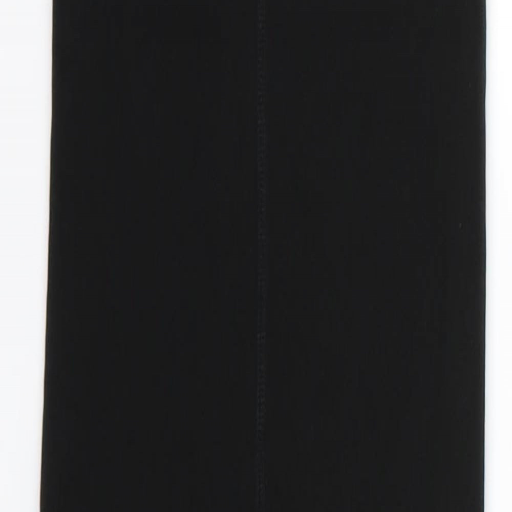 b & m Womens Black   Cropped Leggings  L24 in