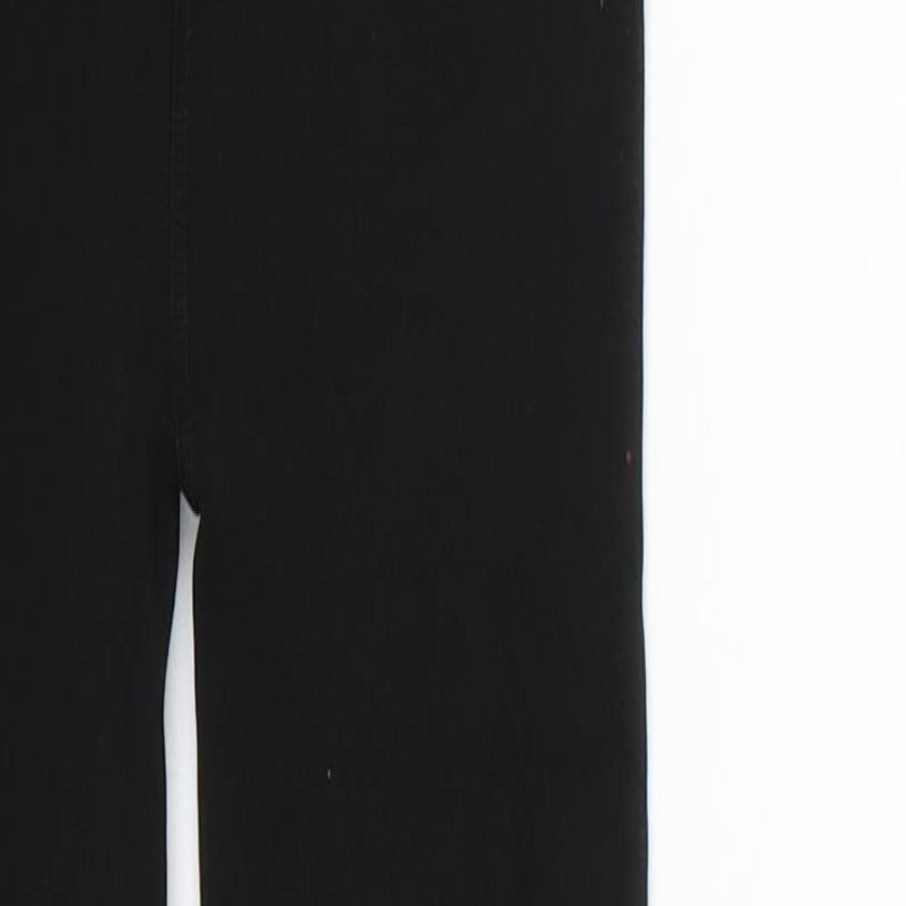 b & m Womens Black   Cropped Leggings  L24 in