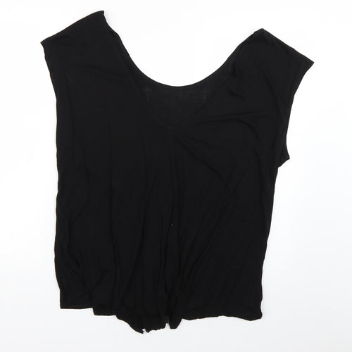 Atmosphere Womens Black Geometric  Basic T-Shirt Size 18