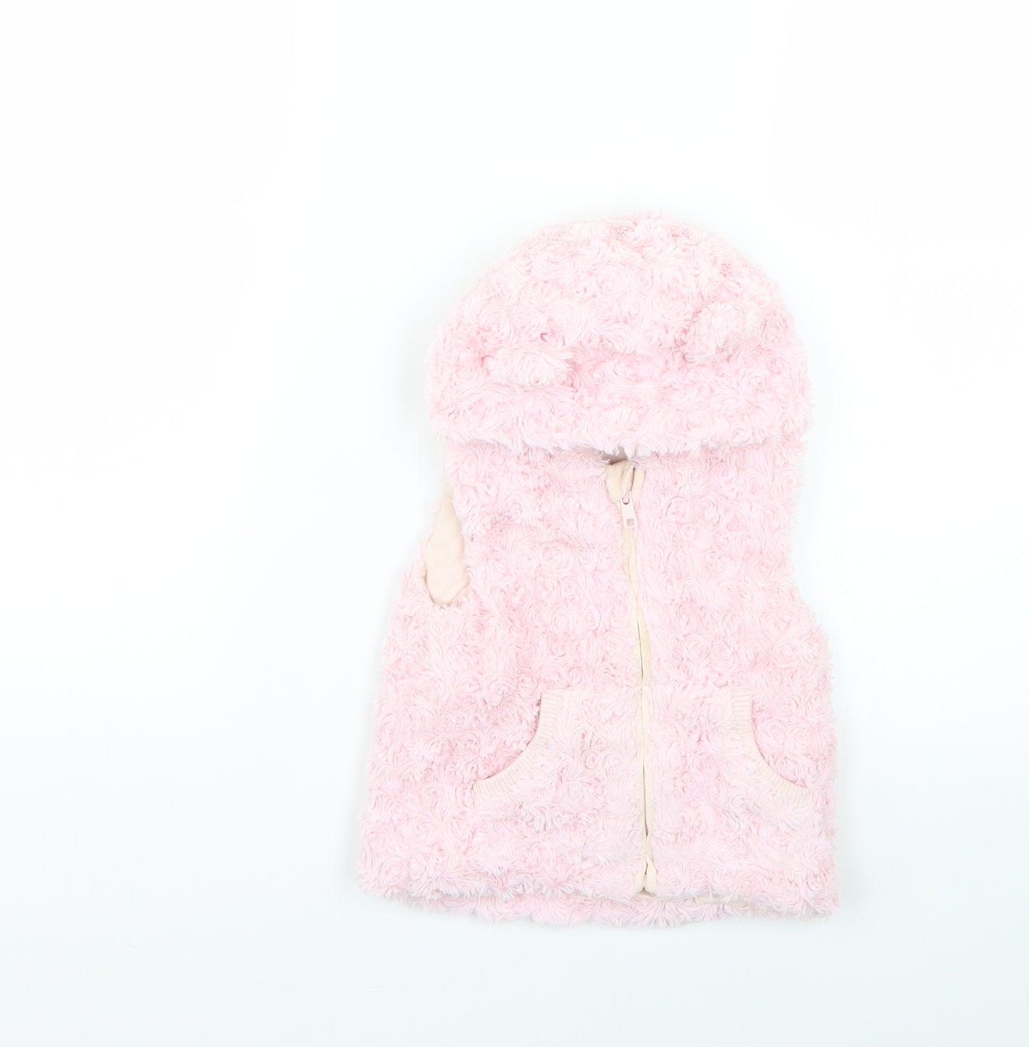 Nutmeg Baby Pink   Gilet Coat Size 12-18 Months