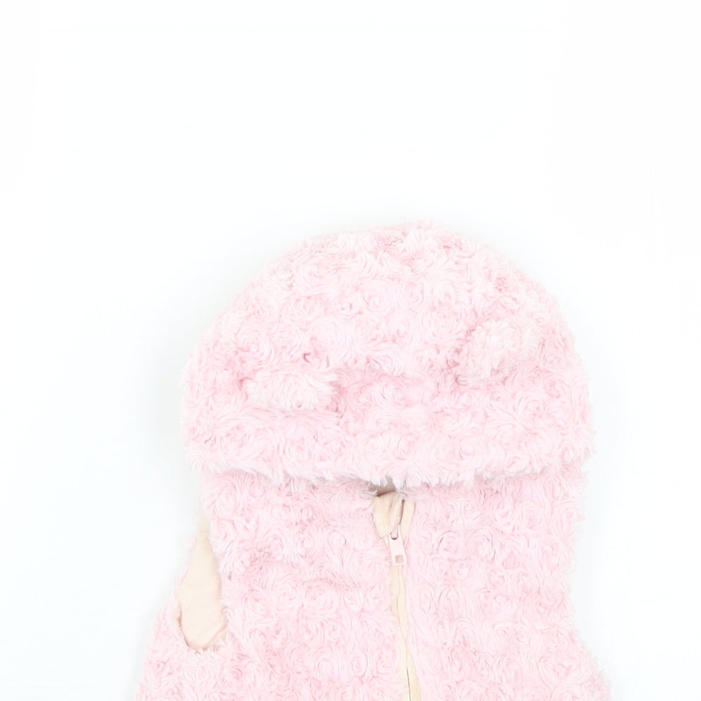 Nutmeg Baby Pink   Gilet Coat Size 12-18 Months
