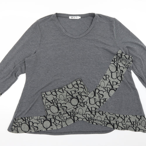 h3 Womens Grey   Pullover Jumper Size 14