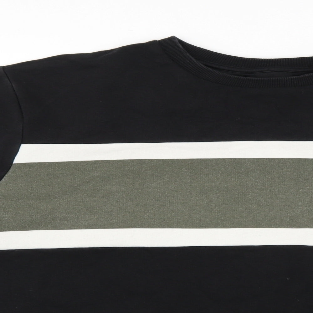 F&F Mens Multicoloured Striped  Pullover Jumper Size 2XL