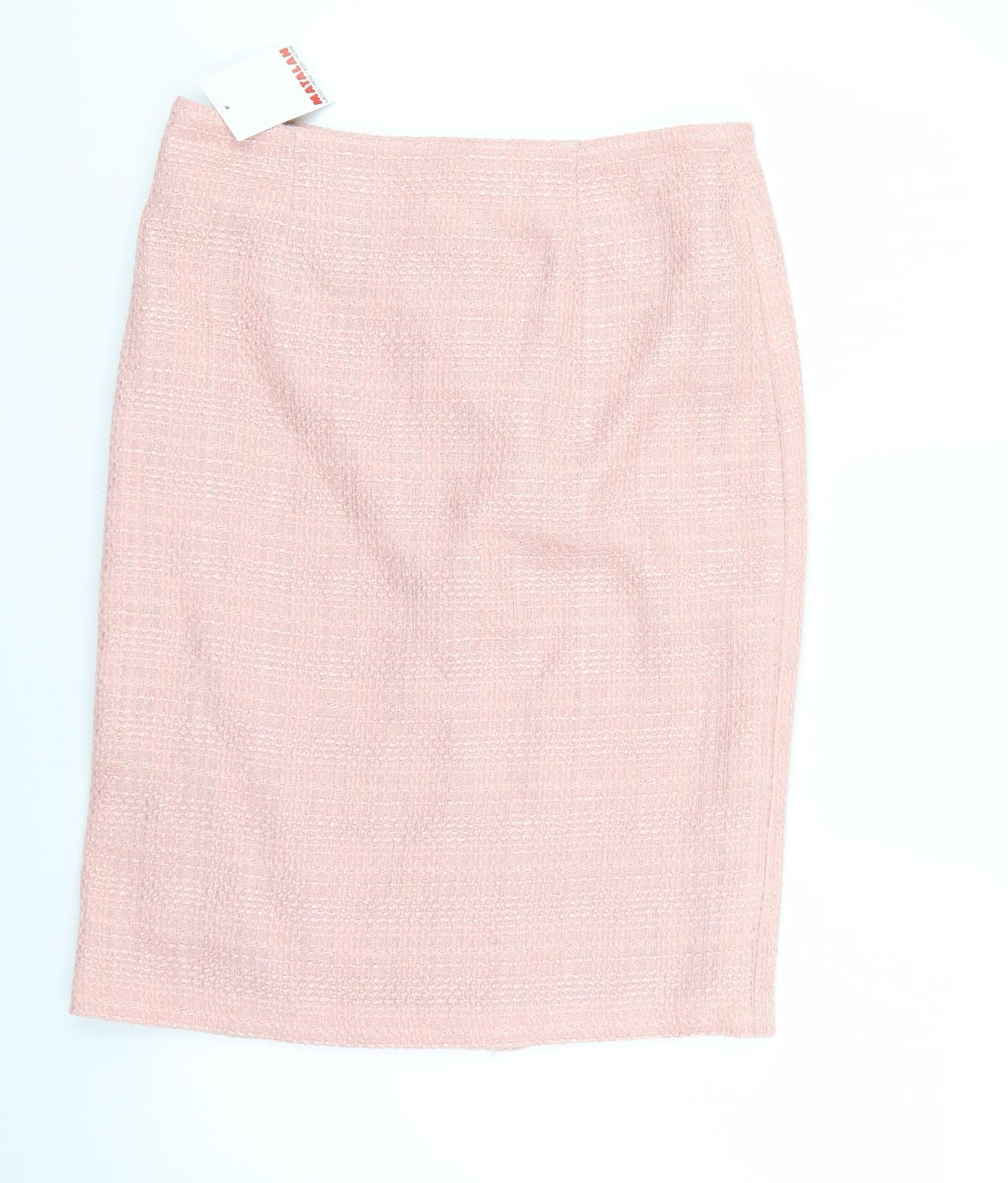 Matalan Womens Orange   Straight & Pencil Skirt Size 12