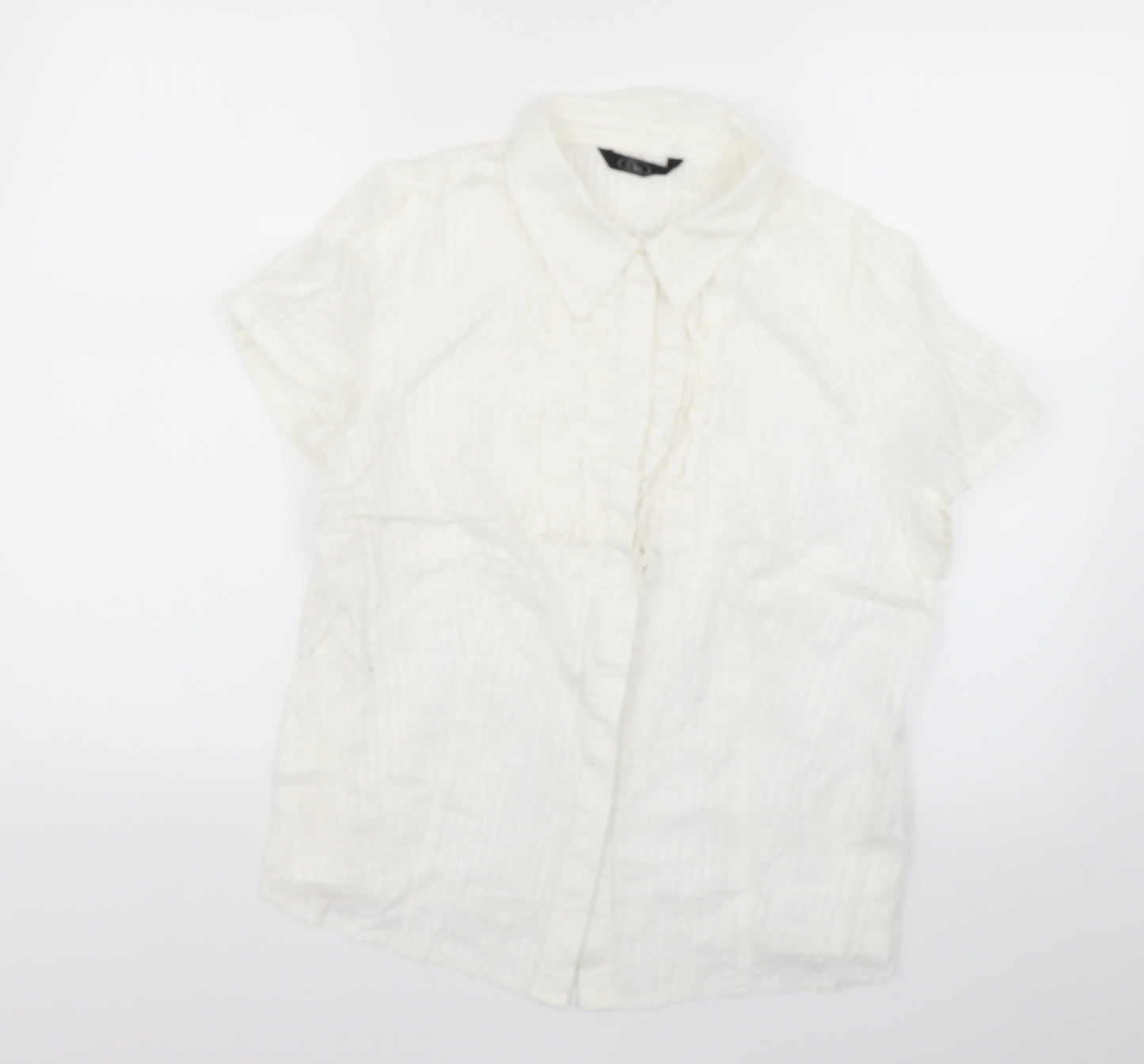 BM Womens White   Basic Blouse Size 16