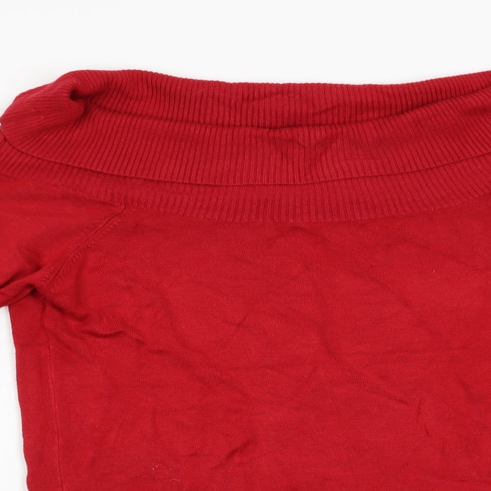 ASOS Womens Red   Pullover Jumper Size 16