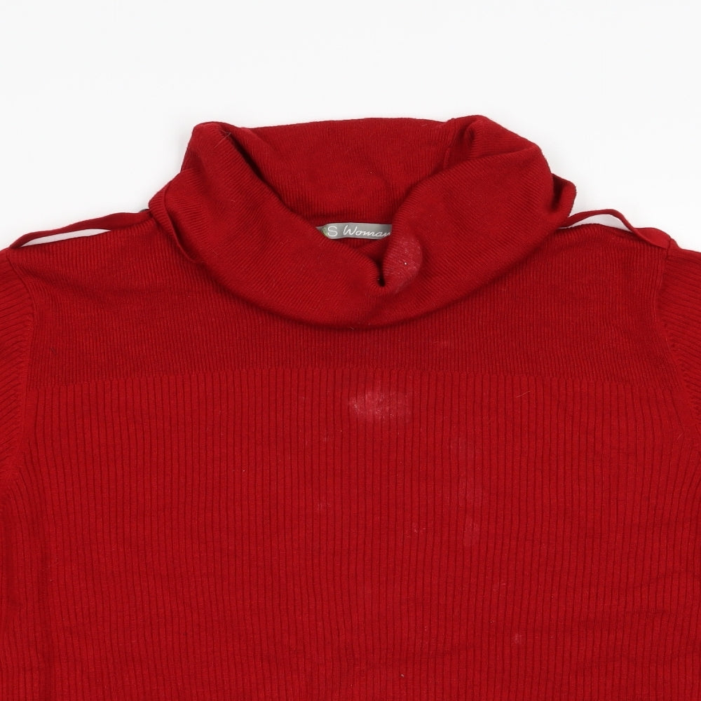 Marks and Spencer Womens Red   Pullover Jumper Size 20