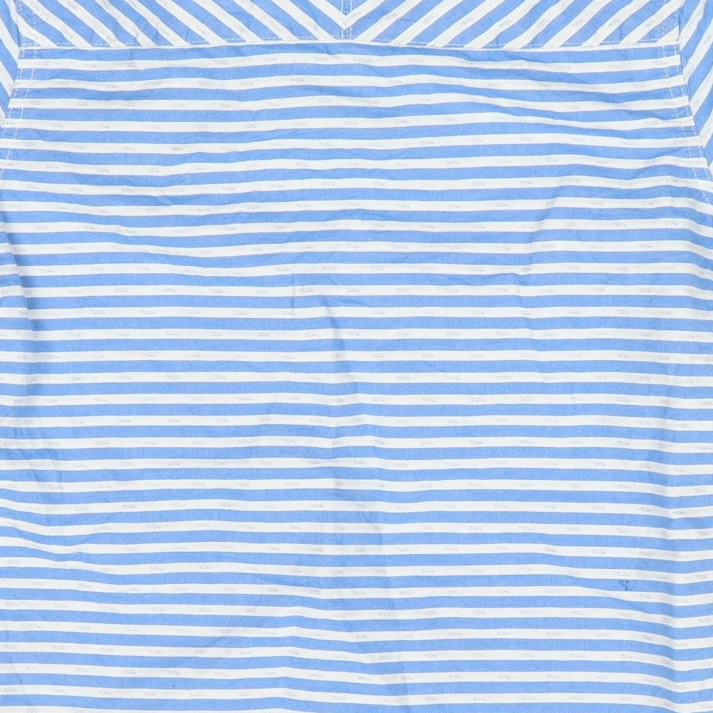 Baker Boys Blue Striped  Basic Button-Up Size 5-6 Years