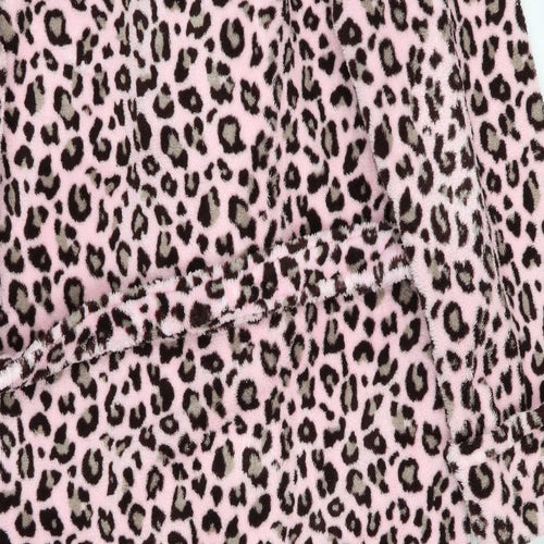 Cosy Up Womens Pink Animal Print   Gown
