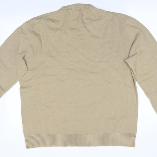 Simon Clarke Mens Beige   Pullover Jumper Size XL