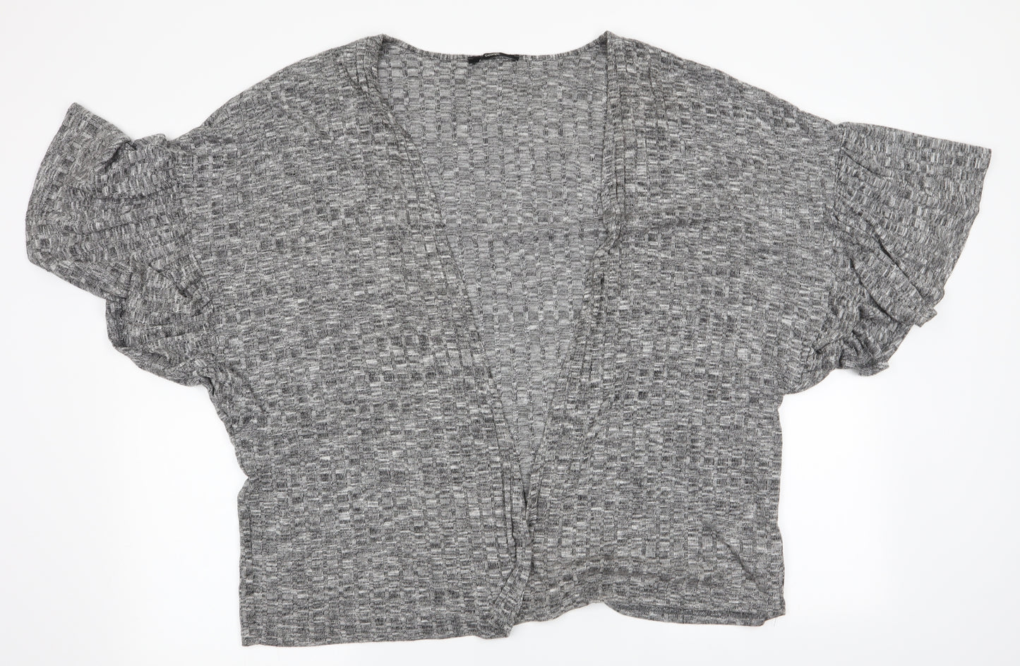 George Womens Grey Striped  Cardigan Jumper Size 20