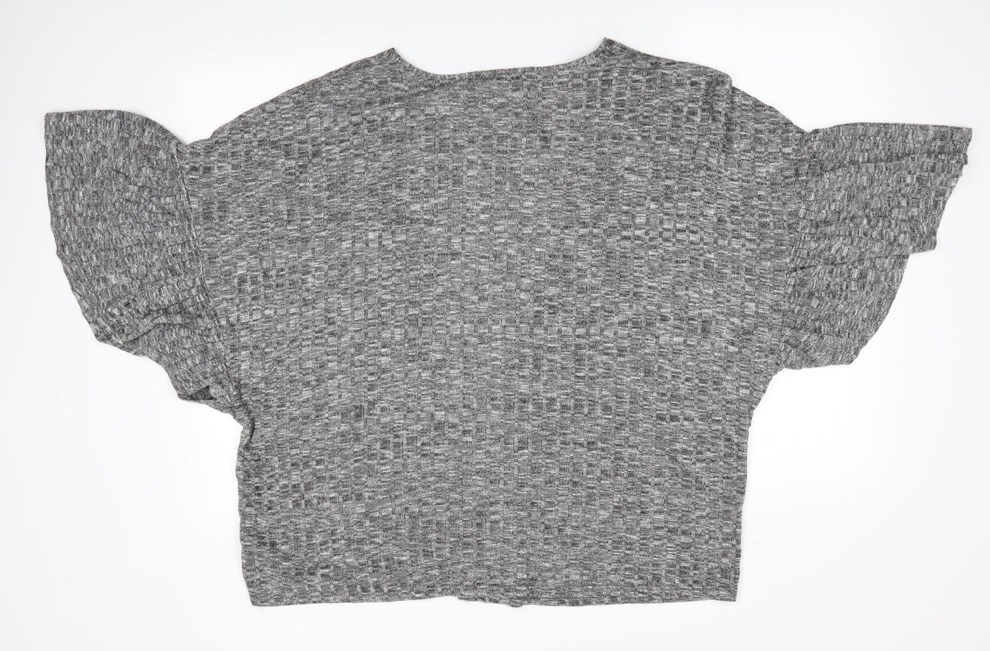 George Womens Grey Striped  Cardigan Jumper Size 20