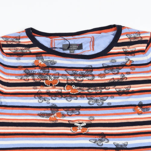 Per Una Womens Multicoloured Animal Print  Pullover Jumper Size 10  - Butterflies and Stripes