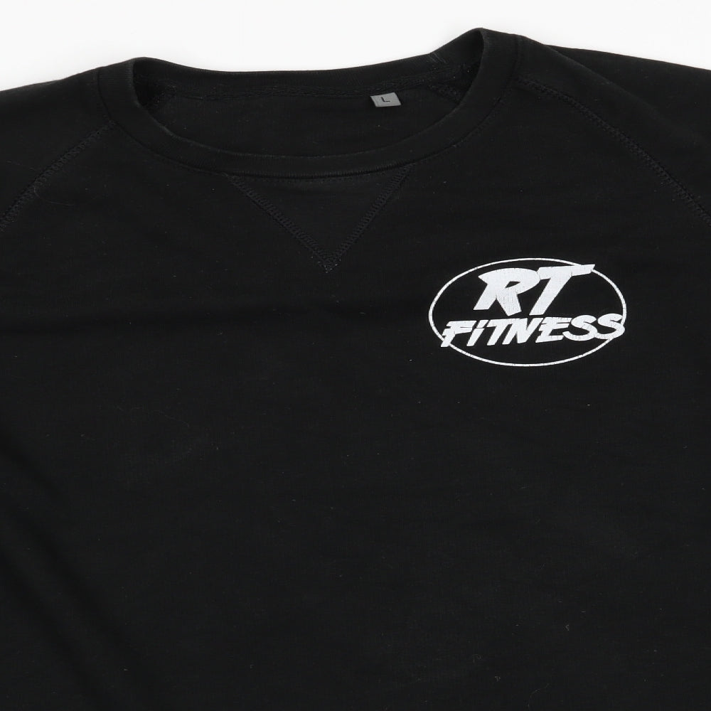 Preworn Mens Black   Pullover Sweatshirt Size L  - RT Fitness