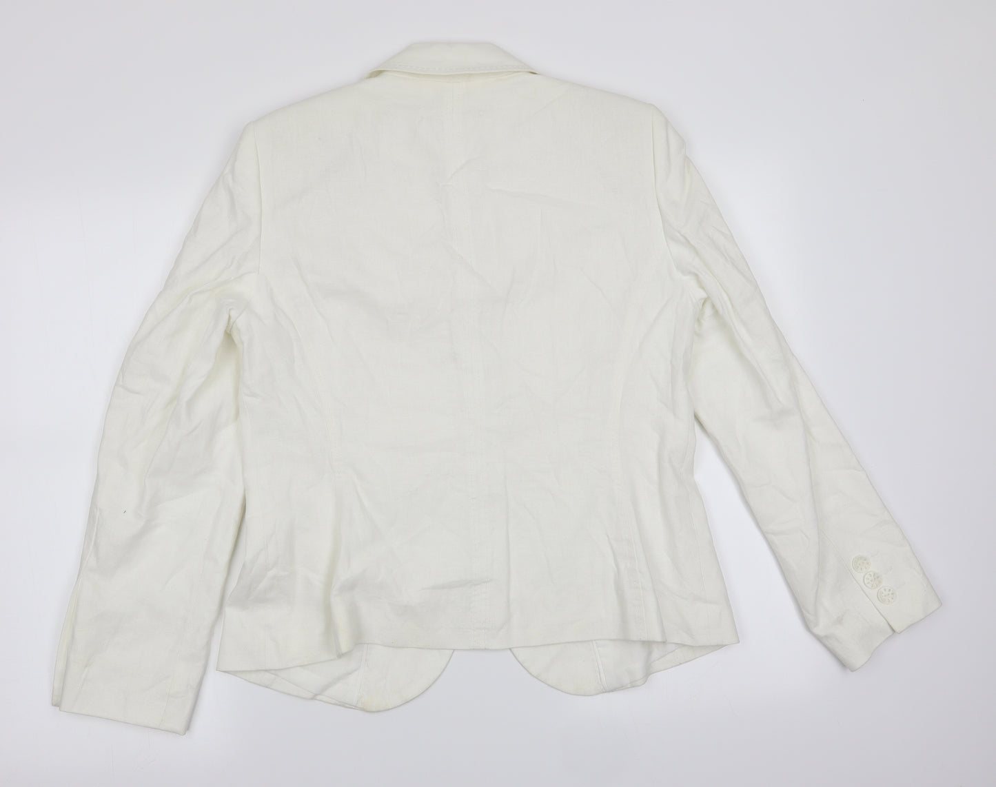 Marks and Spencer Womens White   Jacket  Size 14