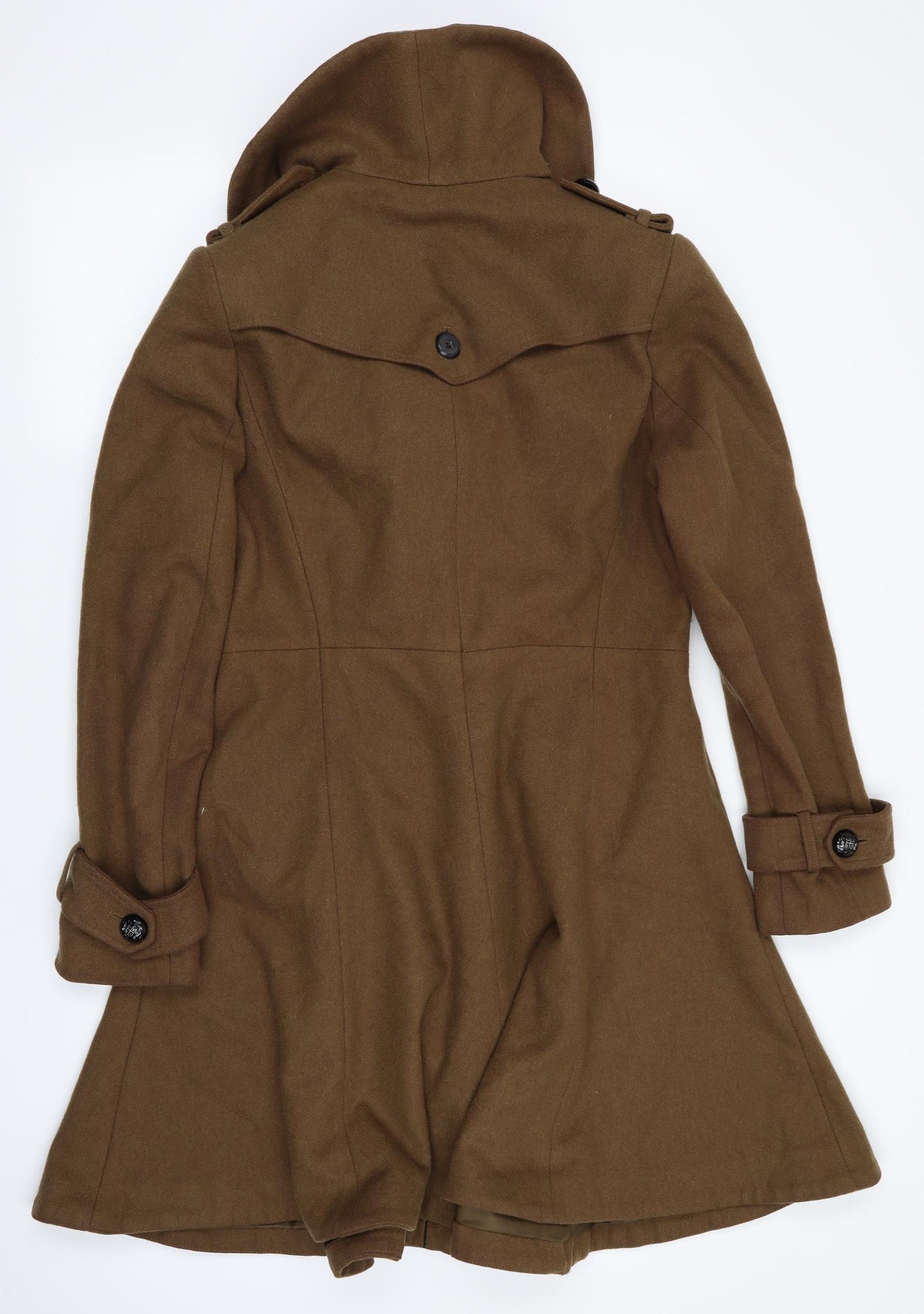 NEXT Womens Brown   Overcoat Coat Size 14  - Swing Style Coat