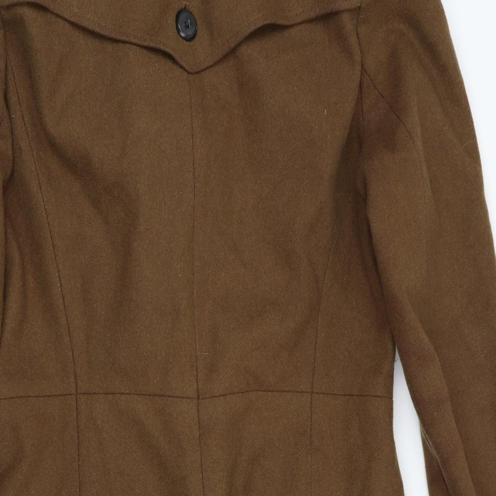 NEXT Womens Brown   Overcoat Coat Size 14  - Swing Style Coat