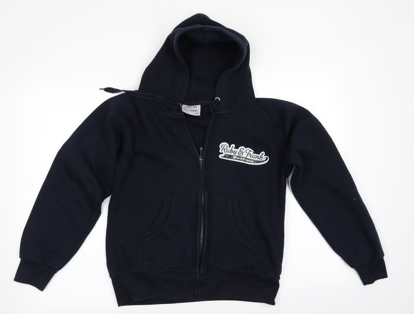 Lady Fit Zip Hood Womens Blue   Full Zip Hoodie Size M  - Ruby & Frank Boutique