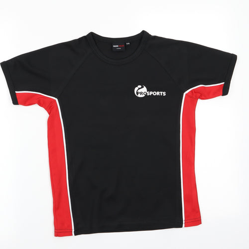 Finden Hales Boys Black   Basic T-Shirt Size 9-10 Years  - Gibson-Kerry