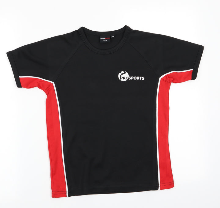 Finden Hales Boys Black   Basic T-Shirt Size 9-10 Years  - Gibson-Kerry