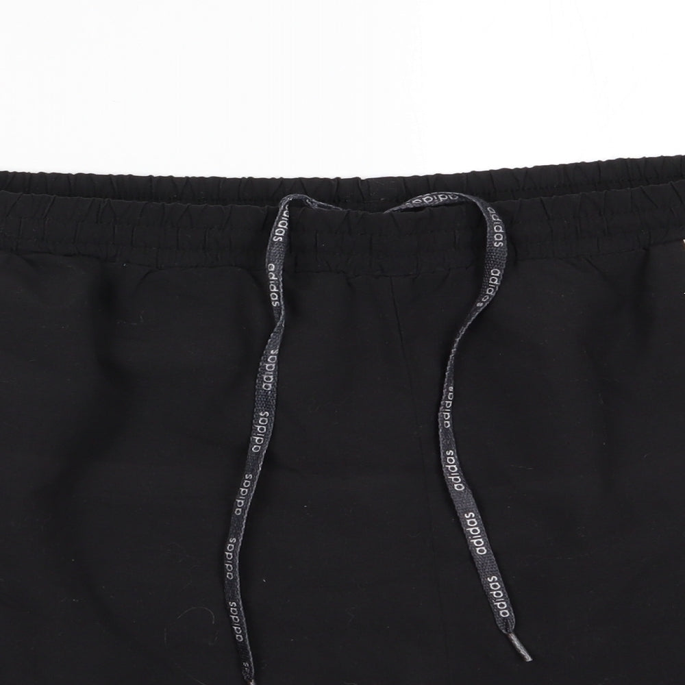 adidas Mens Black   Sweat Shorts Size L - Swim Shorts