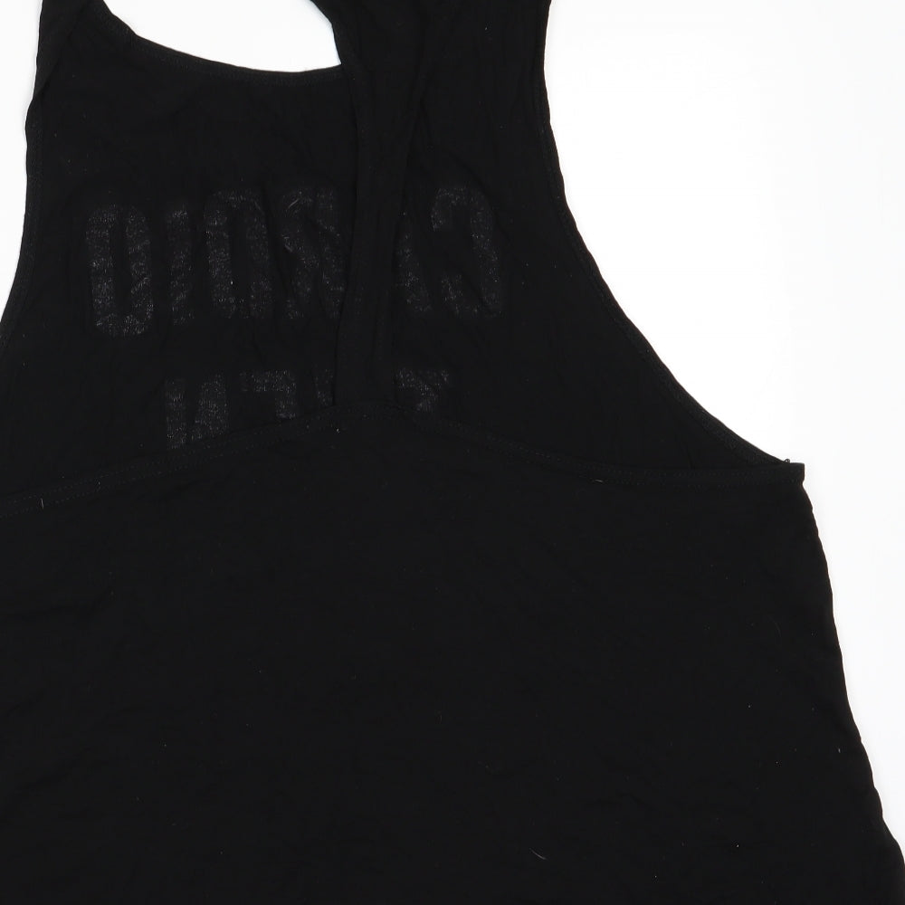 Boohoo Womens Black   Basic T-Shirt Size 16  - Cardio then Cake