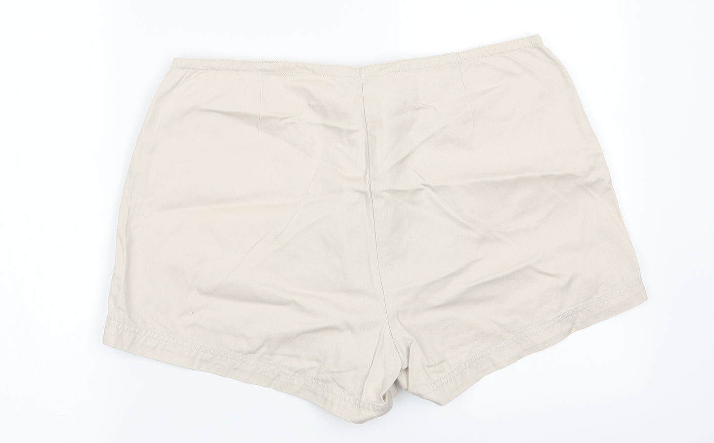 Essentials Womens Beige   Cargo Shorts Size 16