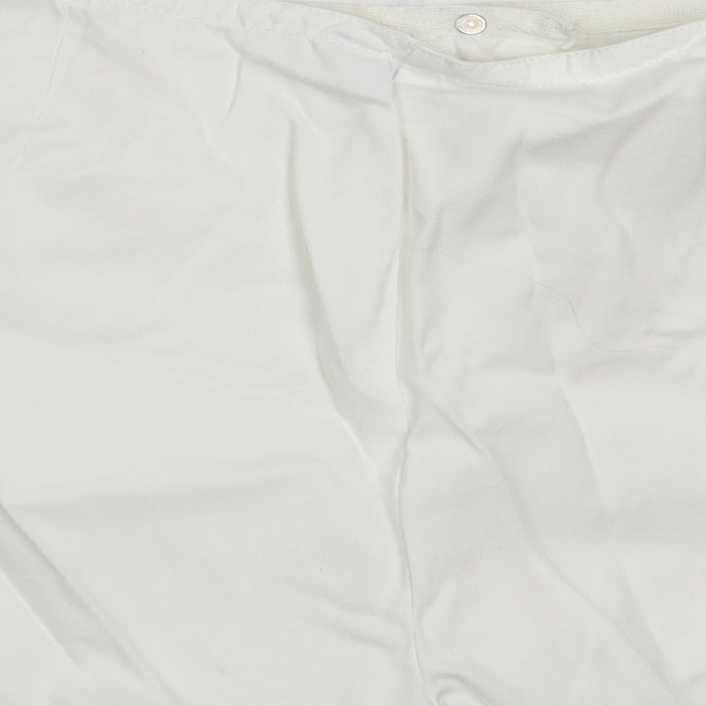 Essentials Womens White   Chino Shorts Size 16