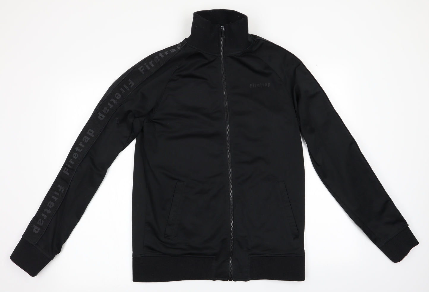 Firetrap Mens Black   Full Zip Sweatshirt Size M  - Firetrap