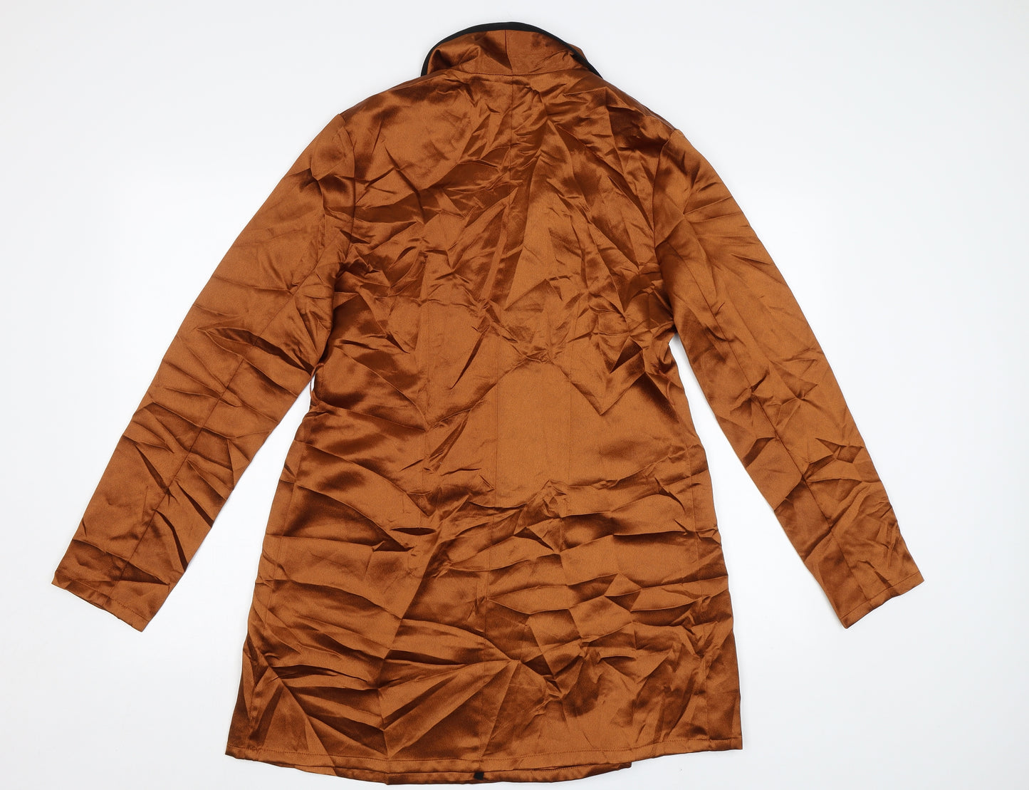 PRETTYLITTLETHING Womens Brown   Jacket Blazer Size 12