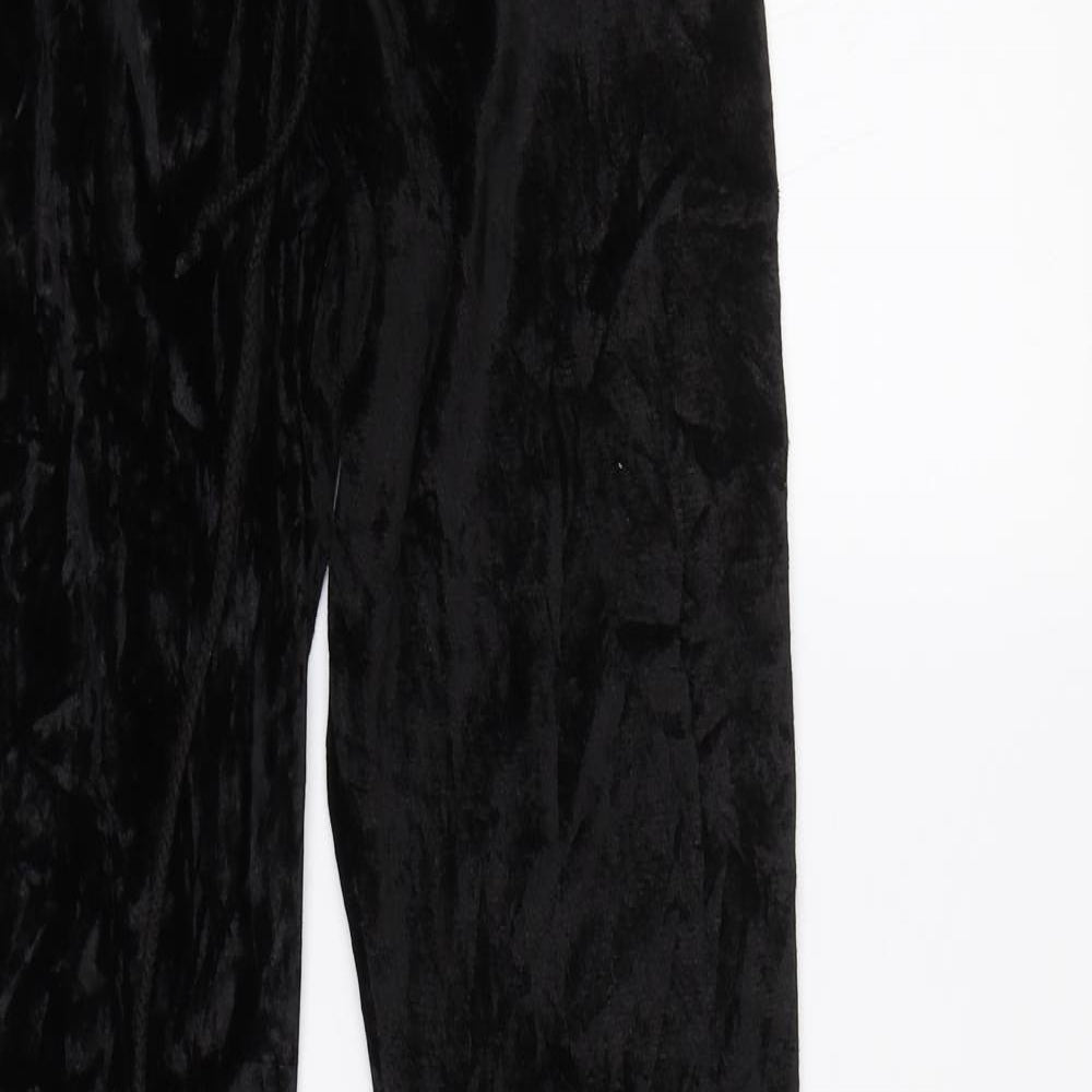 PRETTYLITTLETHING Womens Black   Trousers  Size 8 L32.5 in