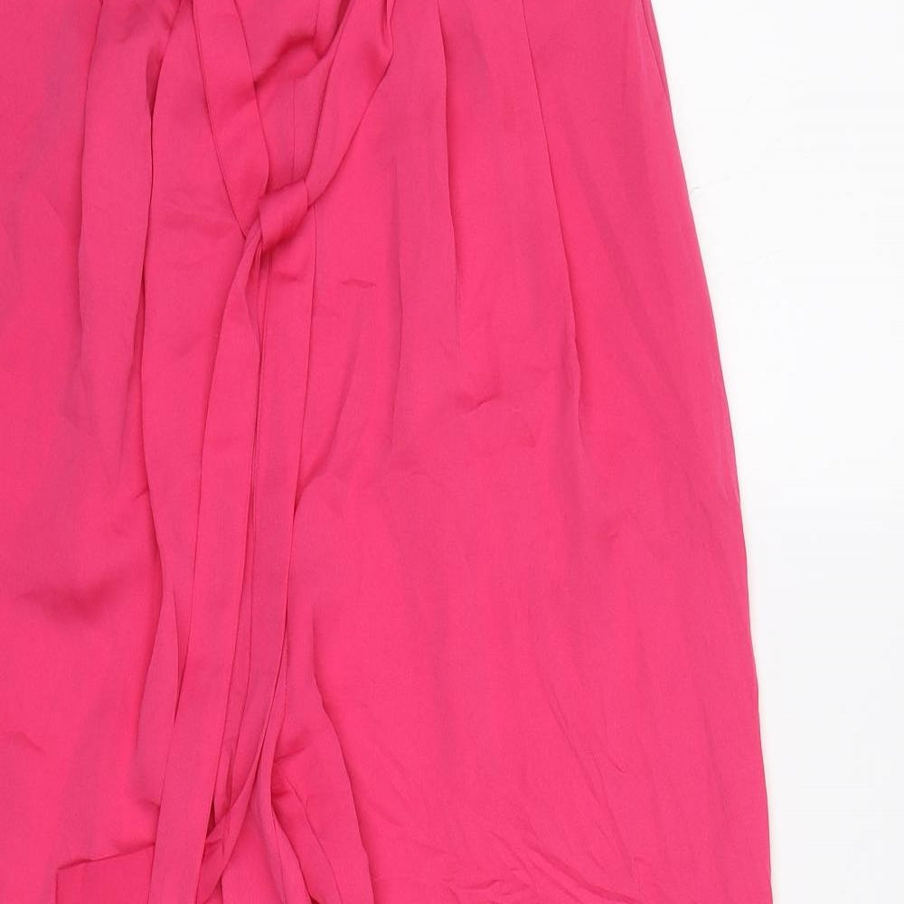 Zara Womens Pink   Cropped Trousers Size S L23 in