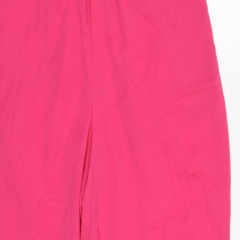 Zara Womens Pink   Cropped Trousers Size S L23 in