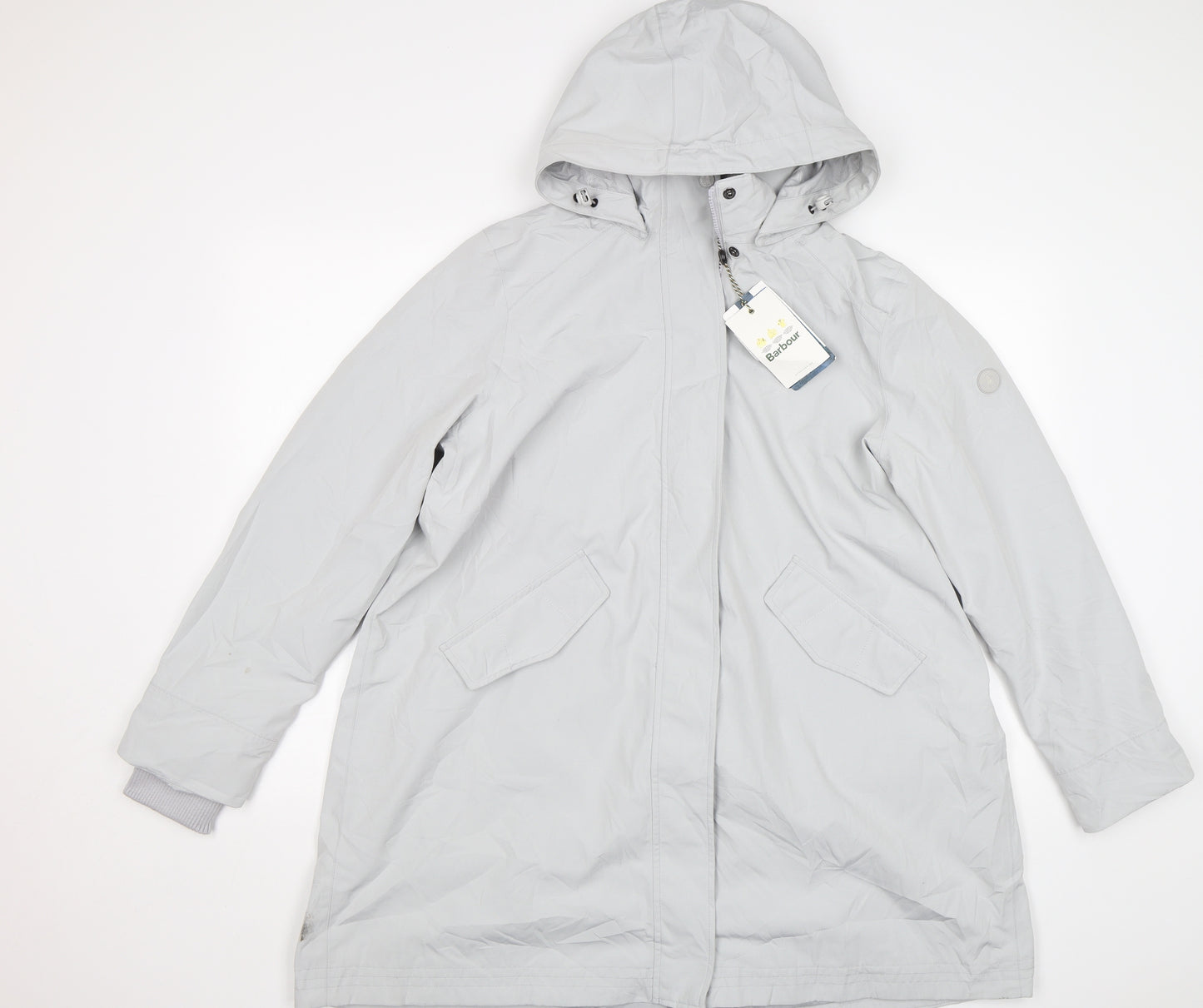 Barbour Womens Grey   Windbreaker Jacket Size 16