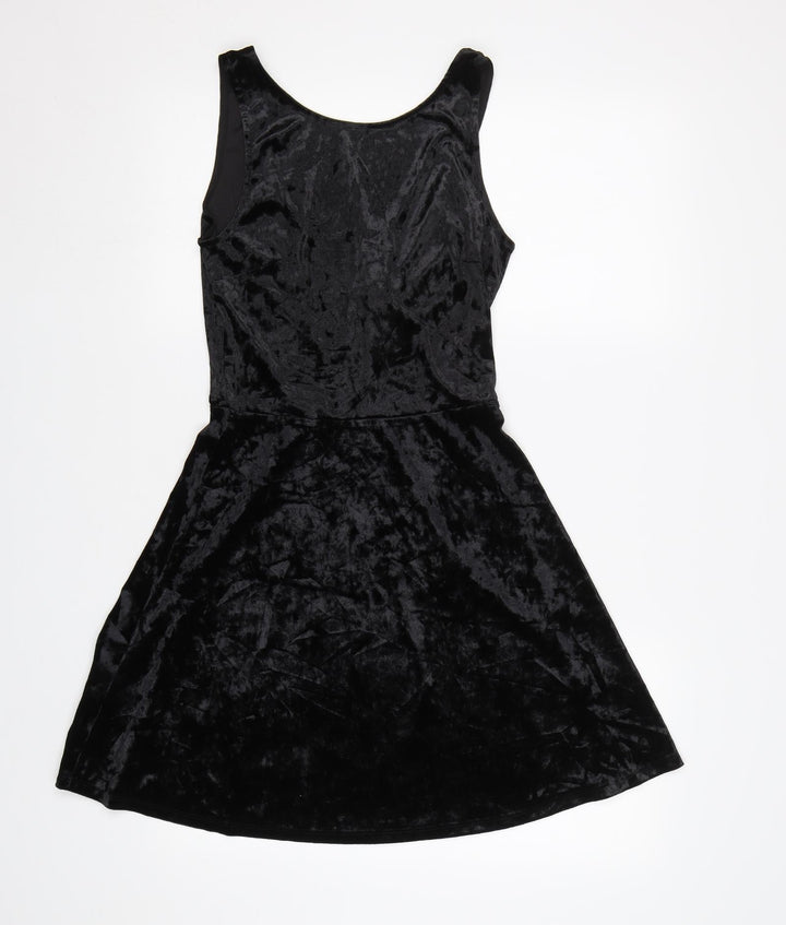 H&M Womens Black Fit & Flare Size S