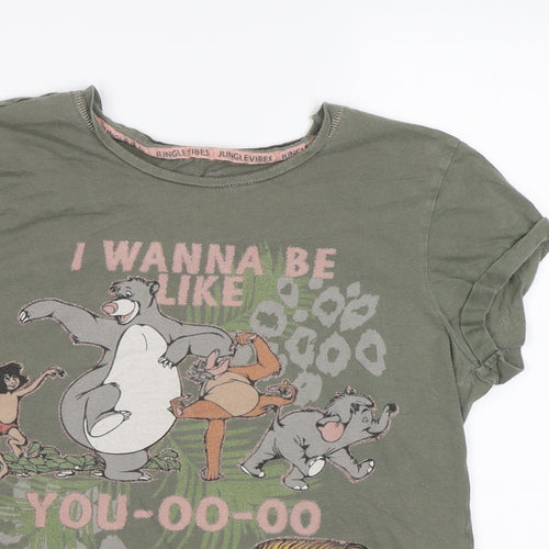 Primark Womens Green   Top Pyjama Top Size S  - Jungle Book