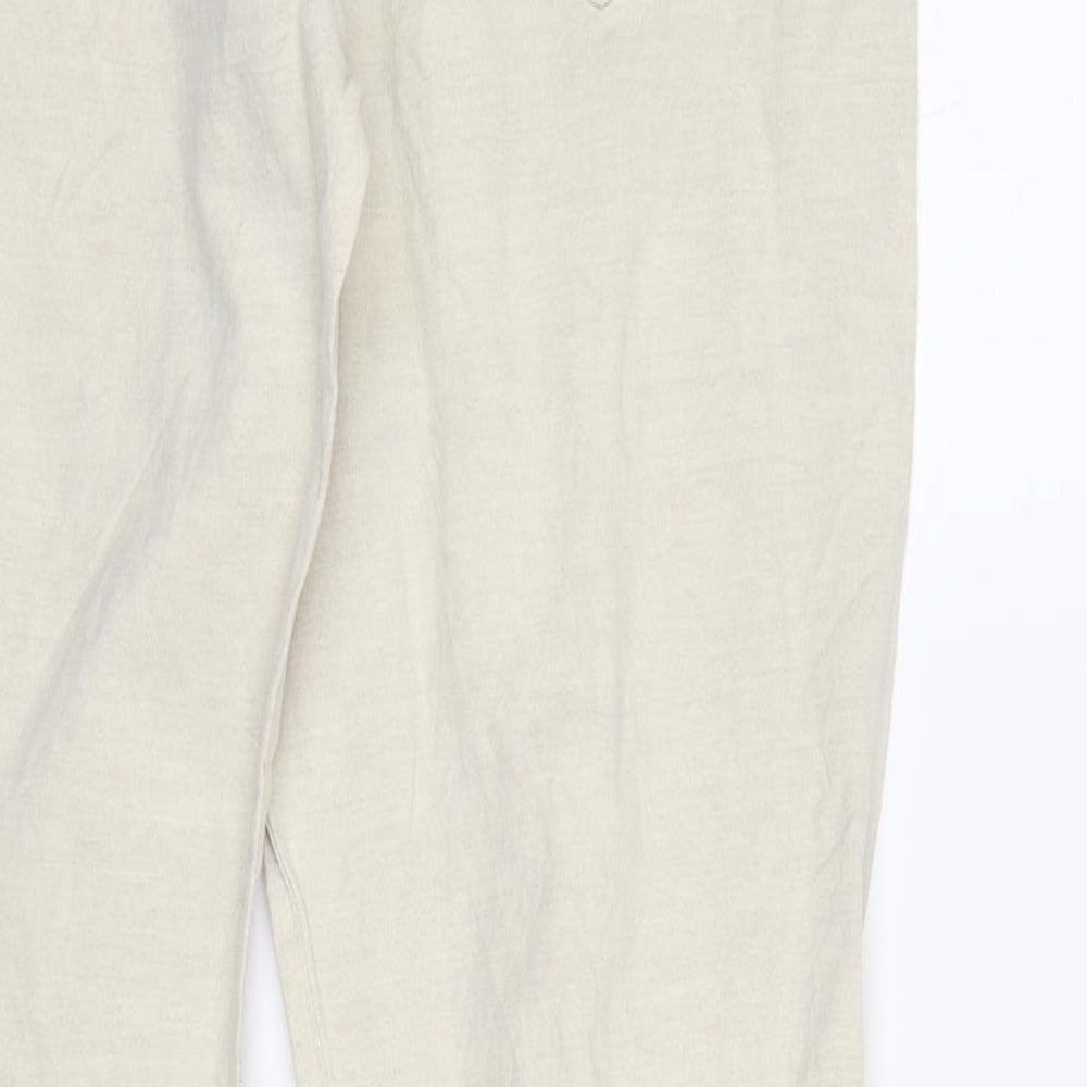 Zara Womens Beige   Chino Trousers Size 16 L32 in